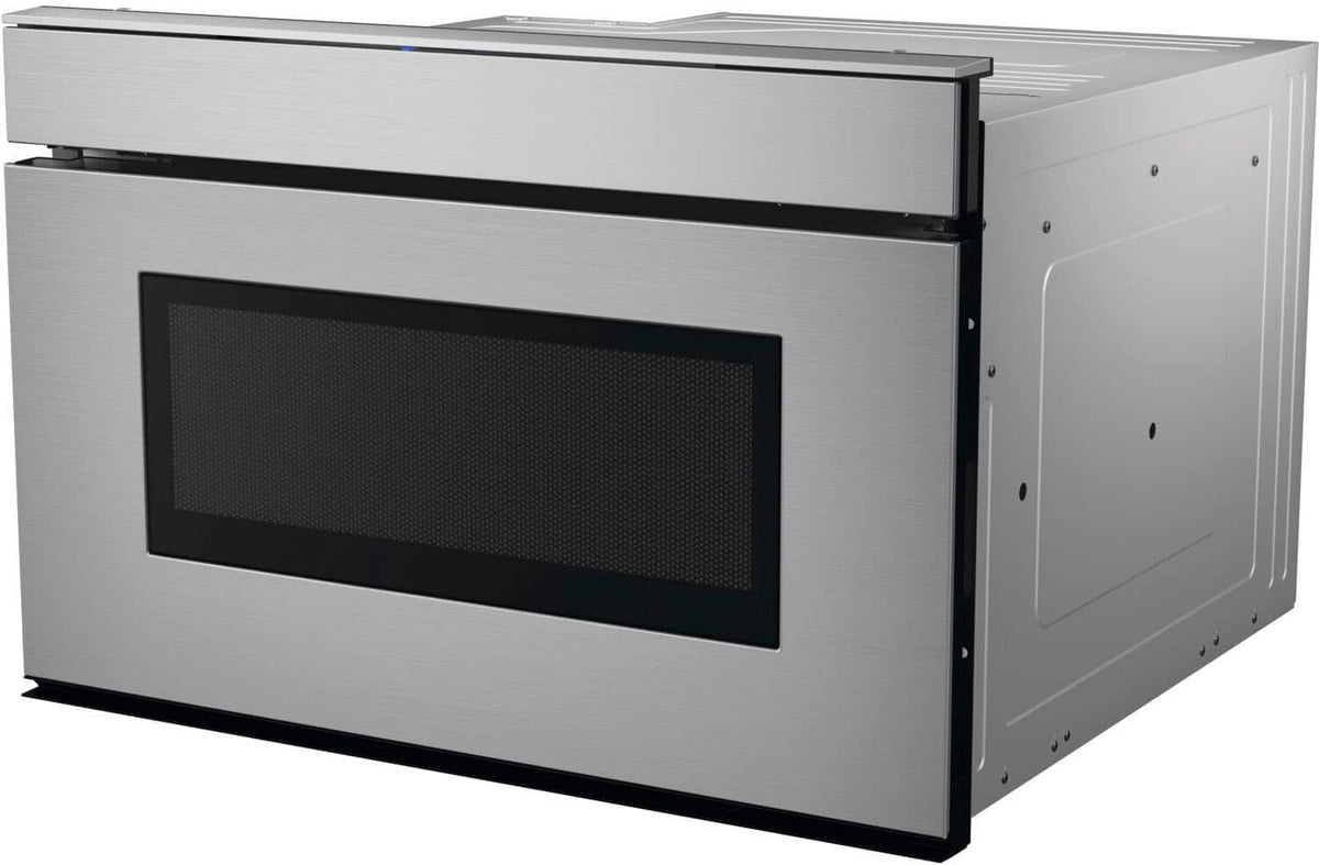 Sharp - 24 In 1.2 CuFt Built-In Smart Microwave Drawer Oven with Sensor Cooking and Easy Wave Open - Stainless Steel