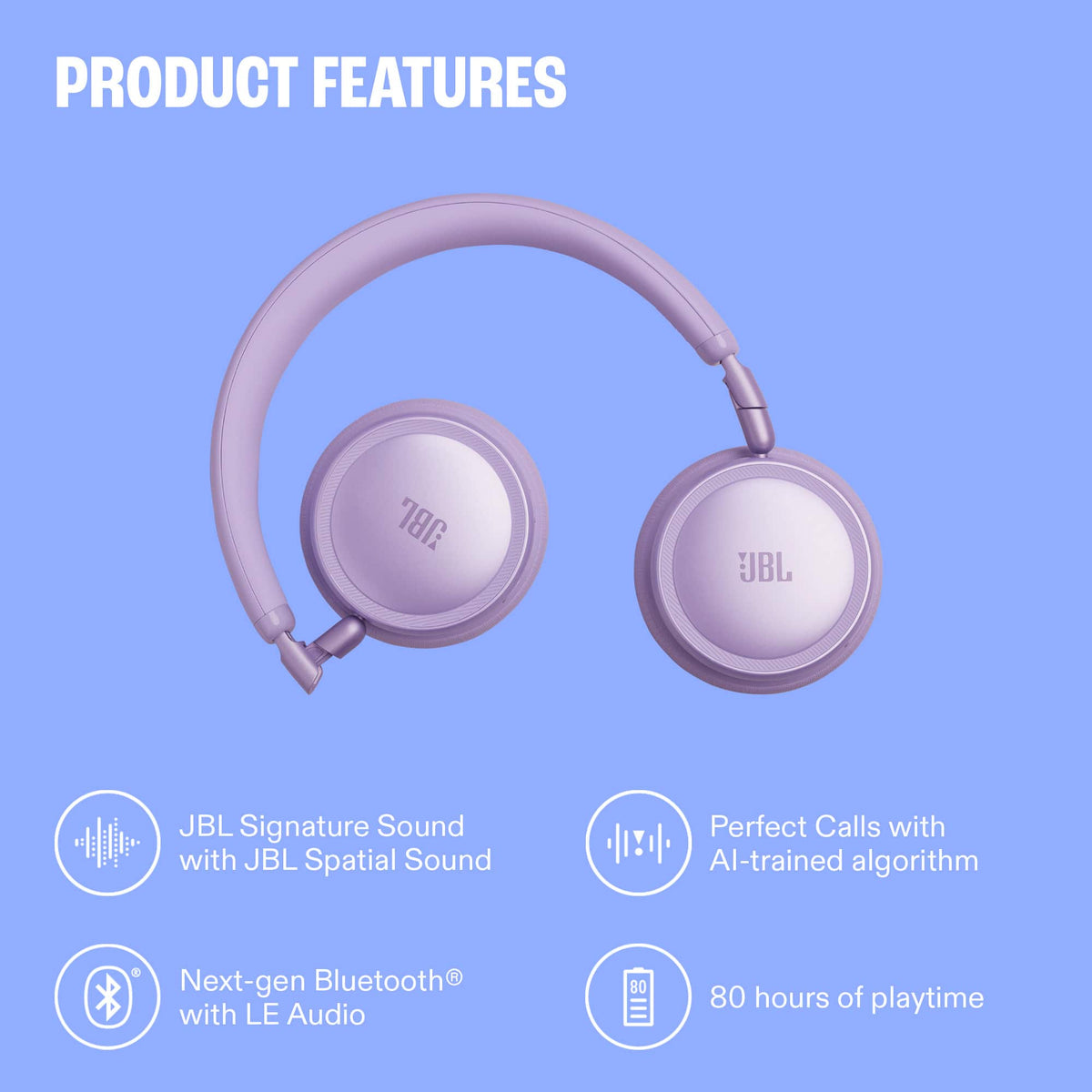 JBL - Live 680NC - Bluetooth on-ear Noise Cancelling headphones - 2026 - Black