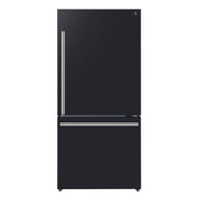 Forno Appliances - 32 in. Wide Milano Espresso 17.2 Cu. Ft. Counter-Depth Bottom Freezer Refrigerator with Right Swing Door - Black