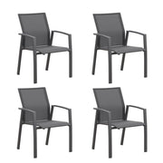 Patio Stackable Dining Chairs (Set of 4)