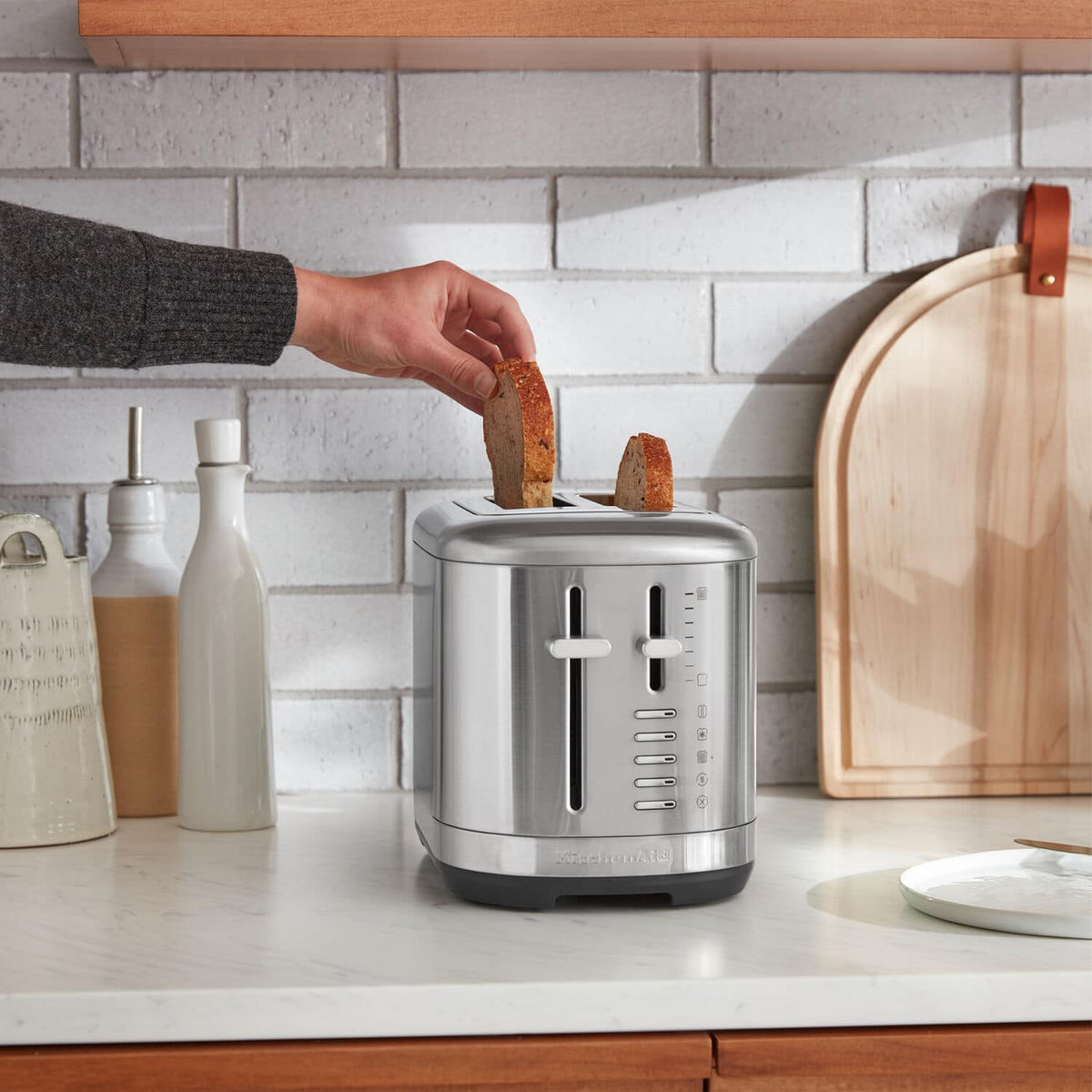 KitchenAid - 2 Slice Programmable Toaster, 120V - Brushed Stainless Steel