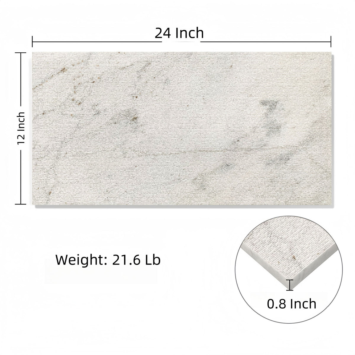 Textured Finished, 3D Tiles For Wall Decoration (Set of 4)