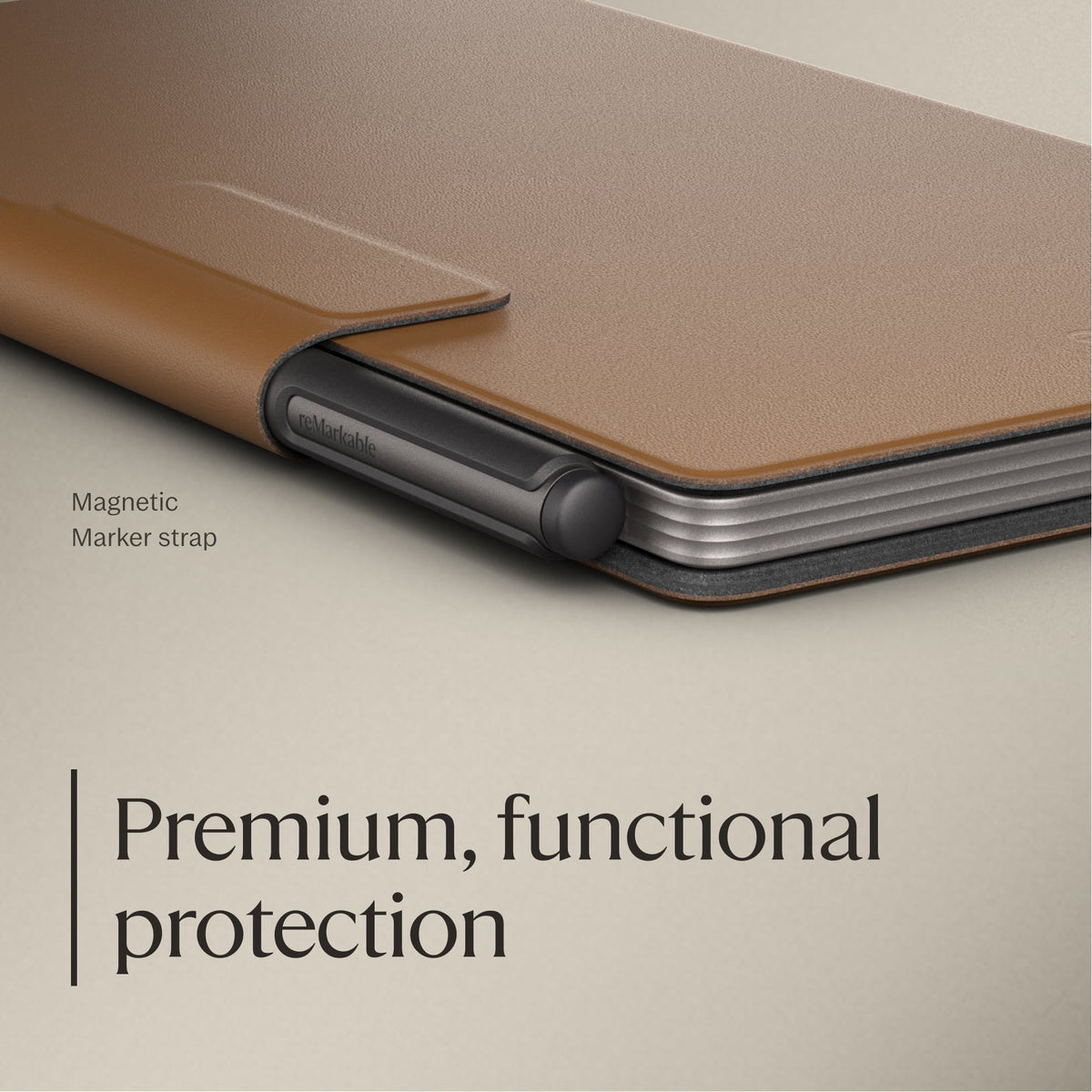 reMarkable - Paper Pro Move - Premium leather Book Folio for your 7.3'' paper tablet - Brown