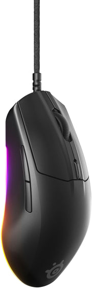 SteelSeries - Rival 3 Gen 2 Wired Optical Gaming Mouse with 3-Zone RGB for PC - Wired - Black