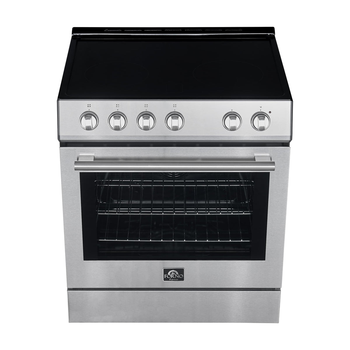 Forno Appliances - 30 in. Wide 4 Elements Leonardo Espresso 5.0 cu. ft. Slide-In Oven Electric Convection Range in Stainless-Steel - Stainless Steel