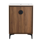 Modern Bathroom Vanity With Top Sink, Engineered Wood Storage Cabinet