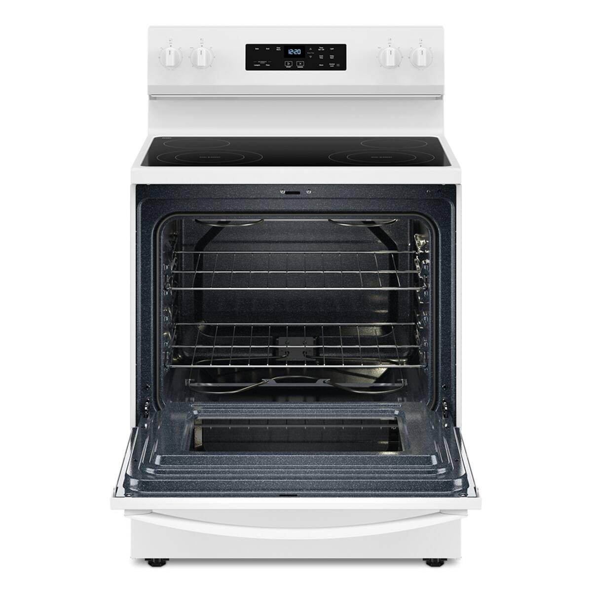 Whirlpool - 30 in. Wide 4 element 5.3 cu. ft. Freestanding Electric Range with No Preheat Mode - White