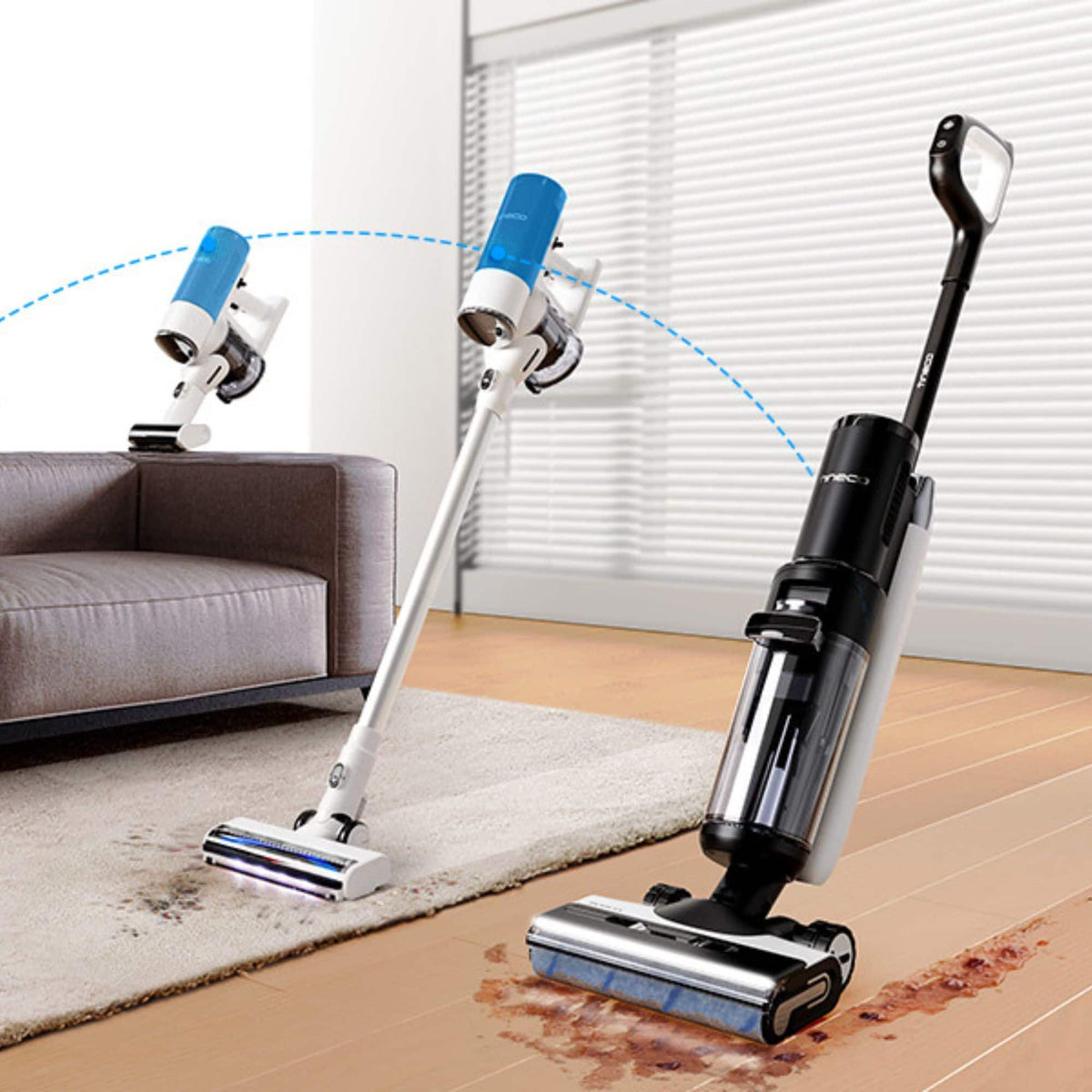 Tineco - Floor Washer Switch Pet Cordless Mop & Vacuum Cleaner - 7 Series - Black