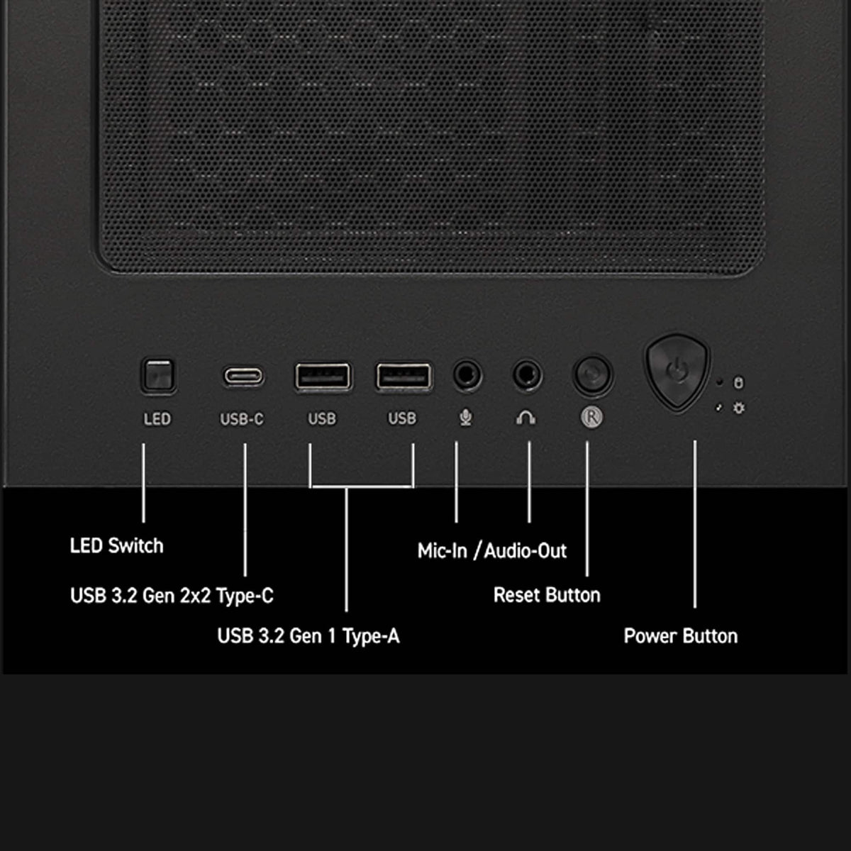 MSI - Codex R2 Gaming Desktop - Intel i5-14400F - 16GB Memory - NVIDIA GeForce RTX 5060 - 1TB SSD - Black