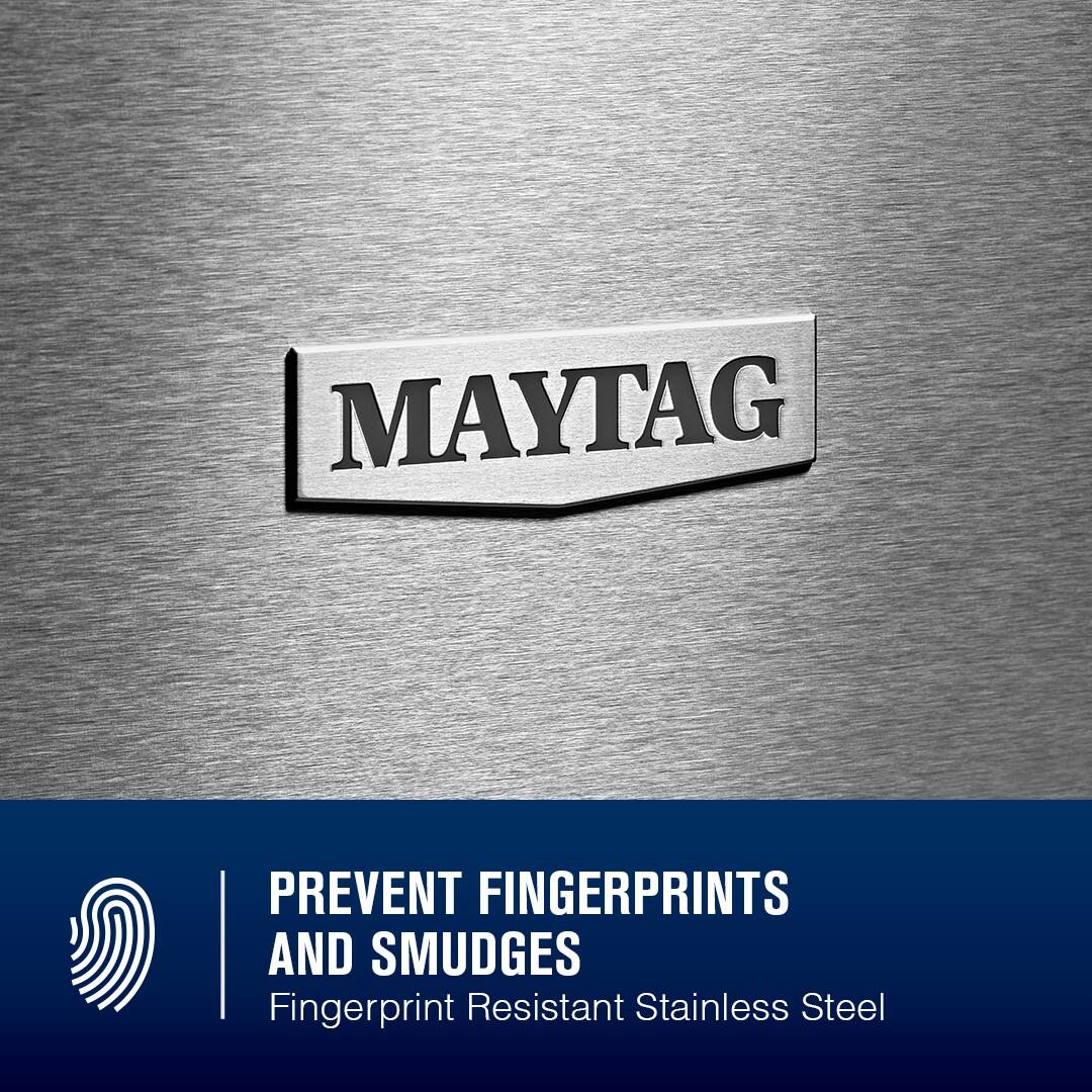 Maytag - 30-Inch Wide Single Wall Oven with EvenAir TRUE Convection System - 5.0 Cu. Ft - Fingerprint-Resistant Stainless Finish