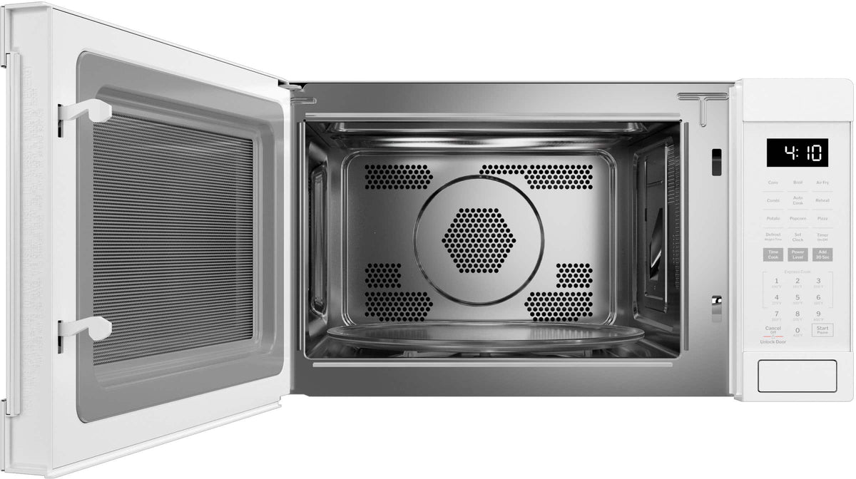 GE - 1.0 Cu. Ft. Countertop Convection Microwave with Sensor Cooking and Air Fry - White