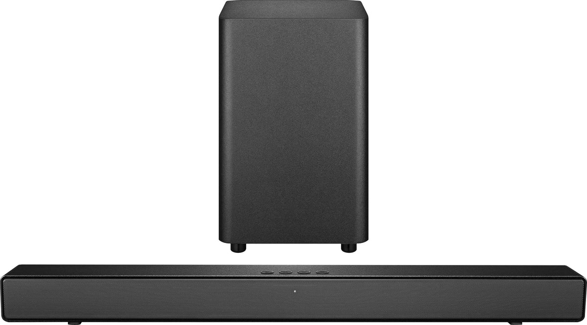 Insignia™ - 2.1 Channel Soundbar with Wireless Subwoofer, DTS Virtual:X, Bluetooth, and Dialogue Enhancement - Black