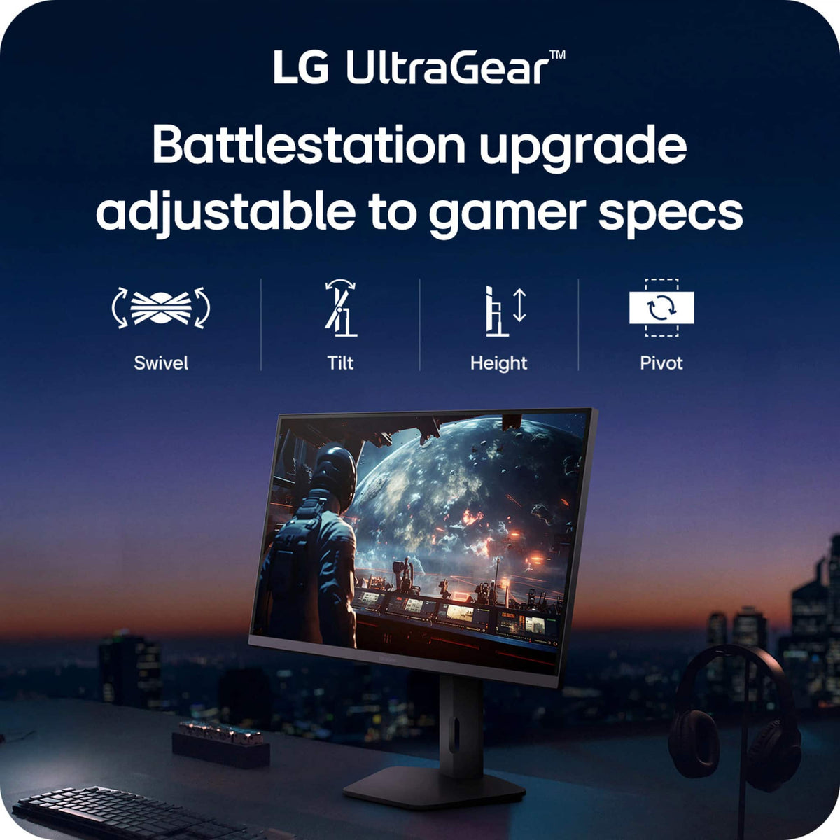 LG - UltraGear 27" IPS QHD 200Hz Gaming Monitor with DisplayHDR 400 (HDMI, DisplayPort) - Black