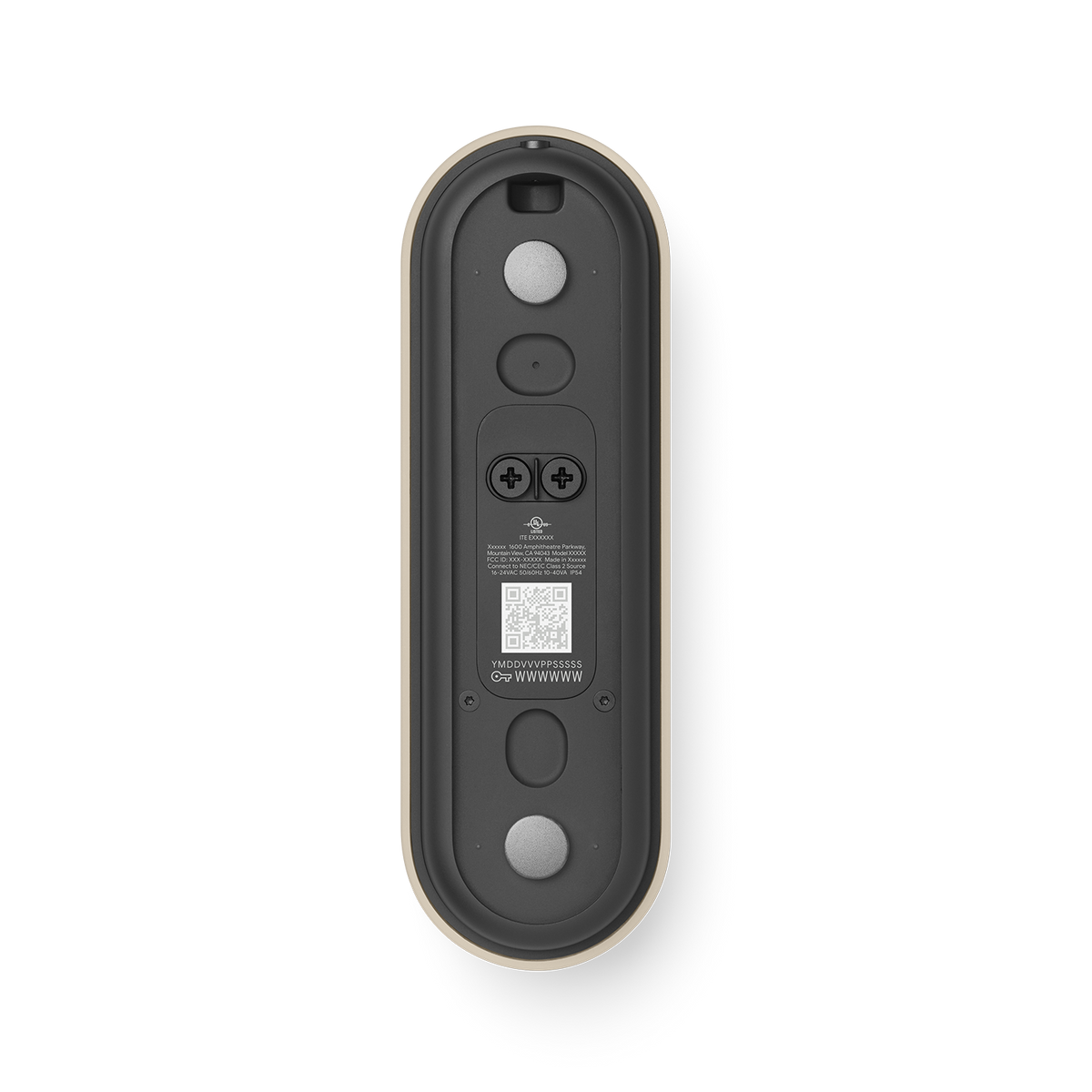 Google - Nest Doorbell (wired, 3rd gen) - Latest Model - 2K Video and Gemini - Linen