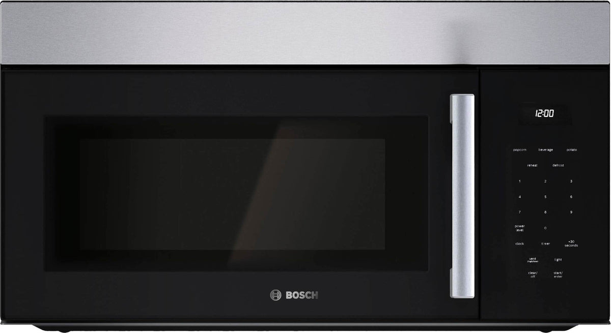 Bosch - 100 Series 1.7 Cu. Ft. Over-the-Range Microwave with Sensor Cooking - Stainless Steel