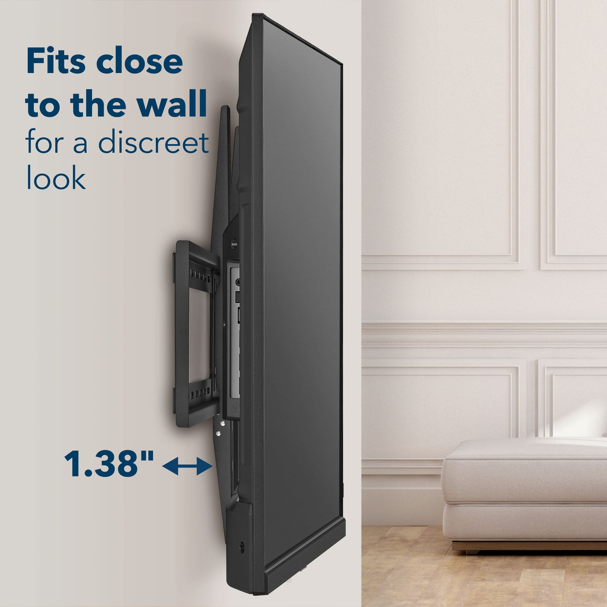 Insignia™ - Extra Large Fixed TV Wall Mount for Most 50"–116" TVs, Up to 230 lbs - Black