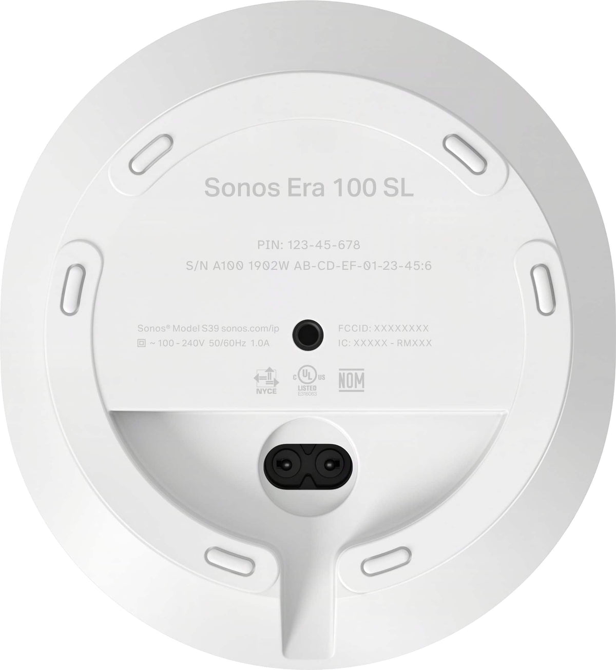 Sonos - Era 100 SL WiFi and Bluetooth Wireless Speaker (Each) - White