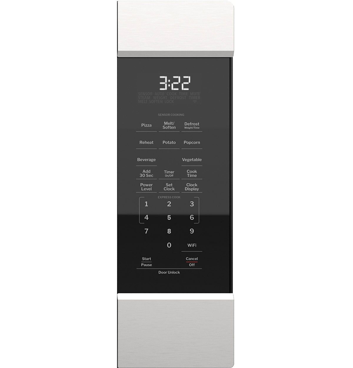 GE - 2.2 Cu. Ft. Countertop Microwave with Built-In Wi-Fi - Stainless Steel