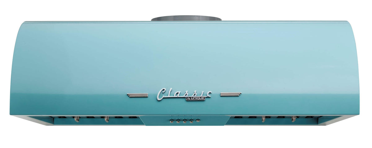 Unique Appliances - 36 inches - Externally Vented - Under cabinet Range Hood - Ocean Mist Turquoise