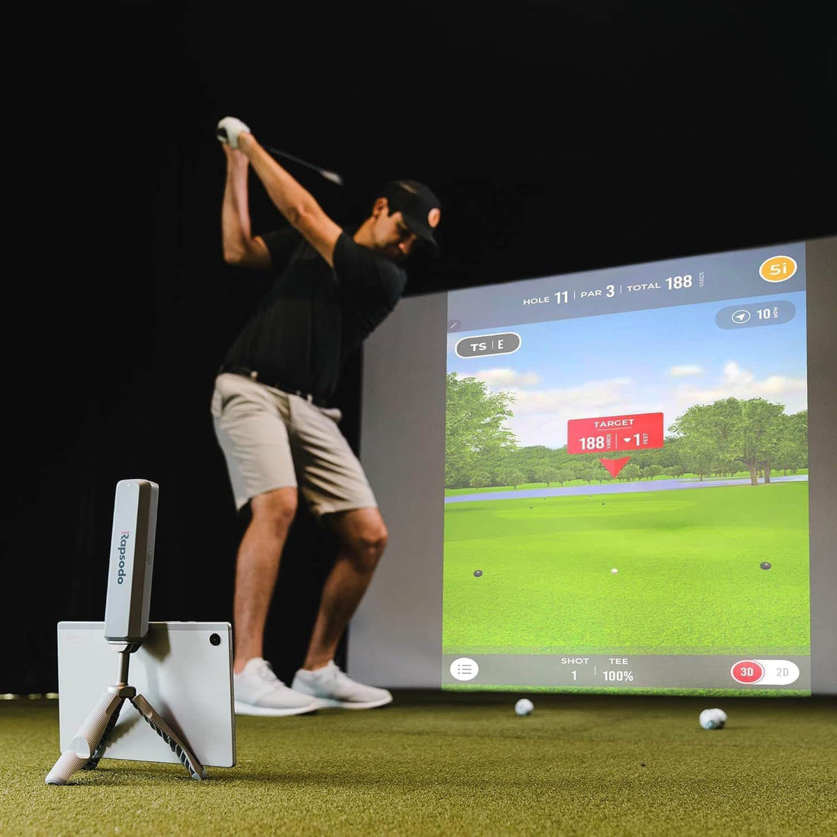 Rapsodo - MLM2PRO Golf Launch Monitor w/ Callaway Chrome Tour Golf Balls - Silver