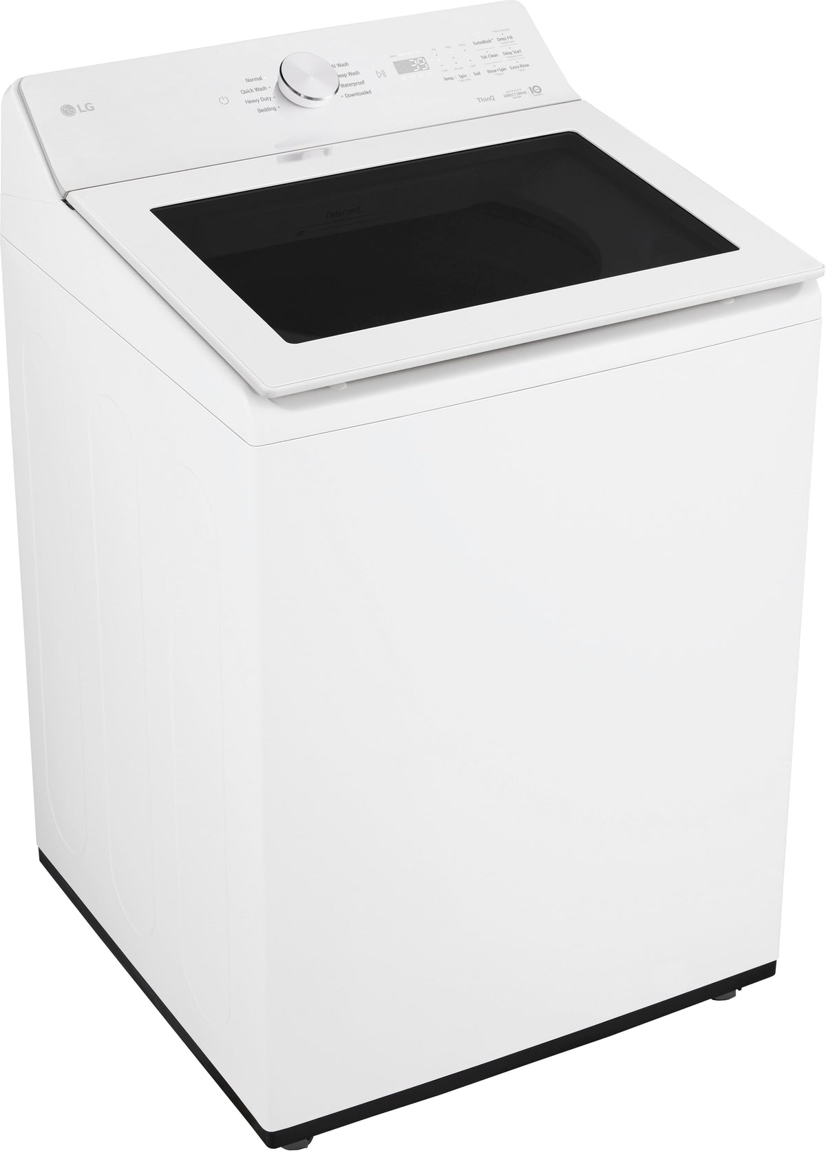 LG - 5.0 Cu. Ft. High-Efficiency Smart Top Load Washer with Easy Unload - Alpine White