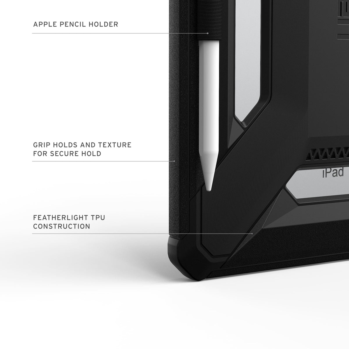 UAG - Scout LT Case for Apple iPad 11” (A16) 2025, 10.9” (10th Gen) 2022 - Black