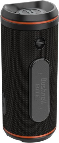 Bushnell - Wingman HD GPS Enabled Golf Rangefinder Bluetooth Speaker with Audio and Visual Distances, Magnetic Grip, and Power Bank - Black/Orange