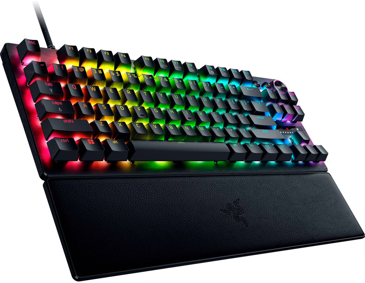 Razer - Huntsman V3 Pro TKL Wired Analog Optical Linear Switch Gaming Keyboard with Snap Tap - Black
