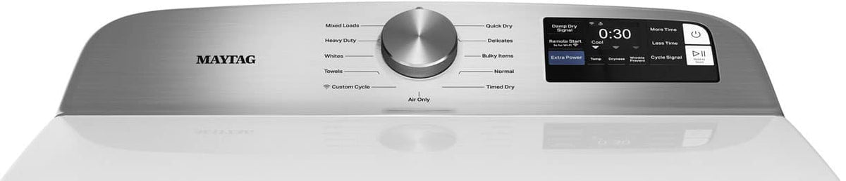 Maytag - 7.4 Cu. Ft. Smart Electric Dryer with Extra Power and Advanced Moisture Sensing - White