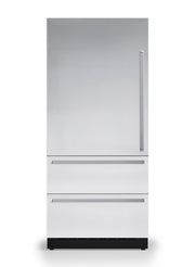 36" W. BTM Door Panel for Viking Veil FDBMIC7360L Left Hinge Ref./Frz. Models - Stainless Steel