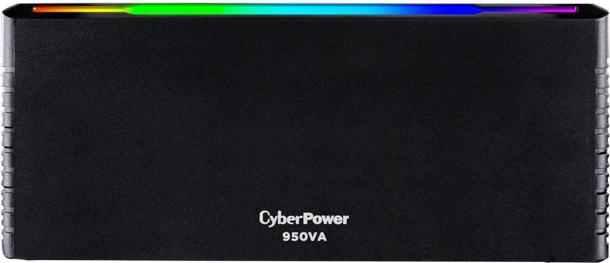 CyberPower - GX950UC Gaming UPS System with RGB Lighting and USB Charging Ports - Black