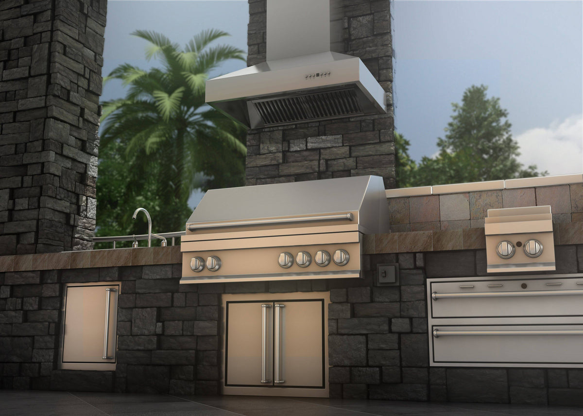 ZLINE - 42 inches - Convertible - Wall Range Hood - Silver