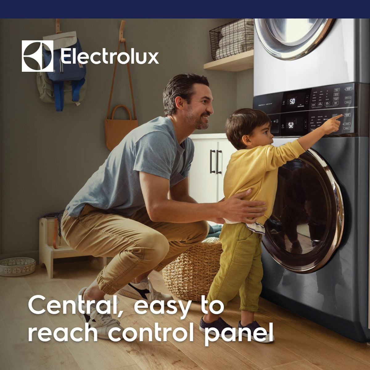 Electrolux - Laundry Tower Single Unit Front Load 4.5 Cu. Ft. Washer & 8 Cu. Ft. Electric Dryer with Perfect Steam - Titanium