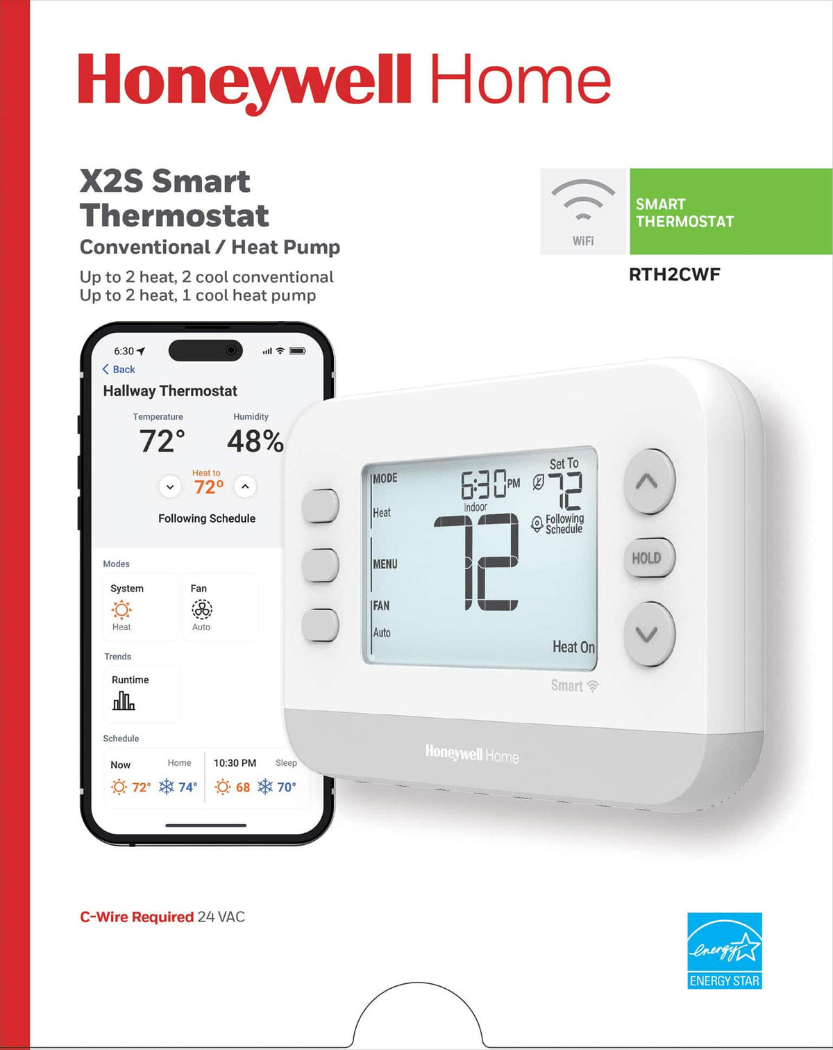 Honeywell Home - RTH2CWF - Gray