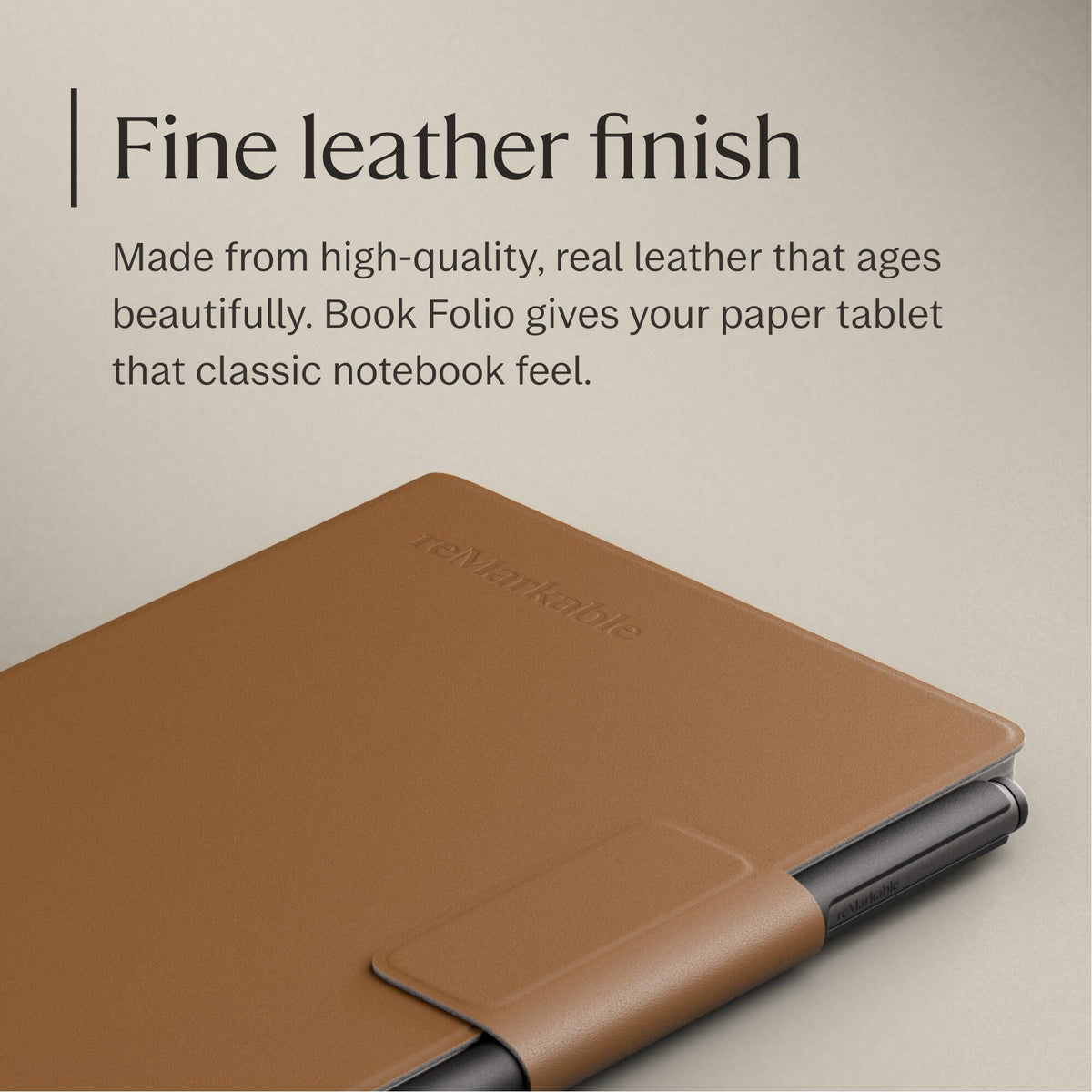 reMarkable - Paper Pro Move - Premium leather Book Folio for your 7.3'' paper tablet - Brown