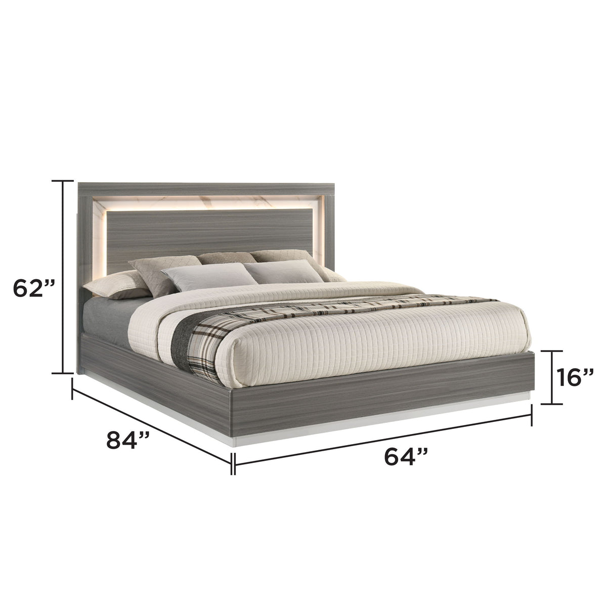 Altima - Cama con cabecero LED