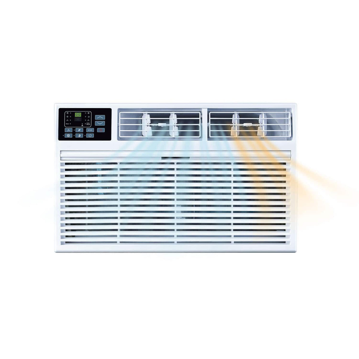 Whirlpool - 350 sq ft 8,000 BTU Through the Wall Air Conditioner with Supplemental Heat - White