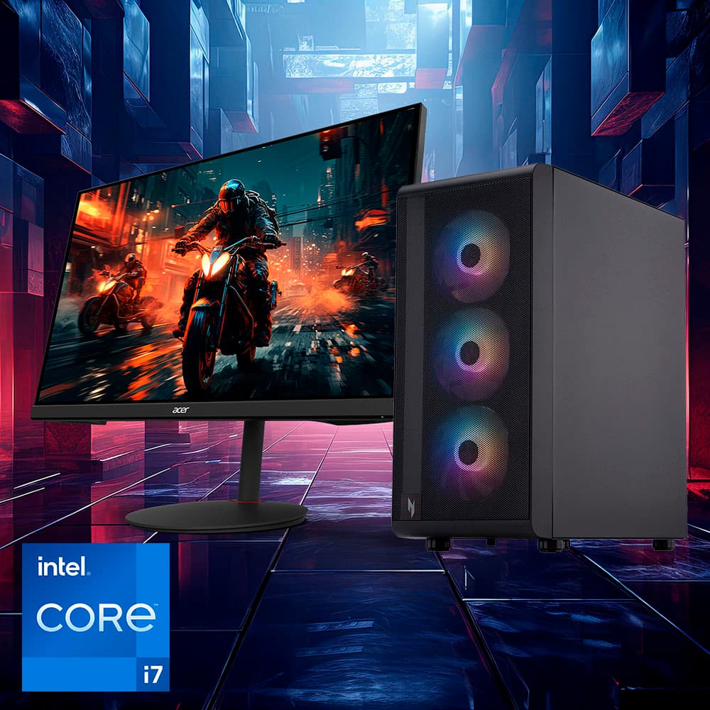 Acer - Nitro 60 Gaming Desktop - Intel Core i7-14700F - 32GB DDR5 Memory - NVIDIA GeForce RTX 5070 - 1TB SSD - Black