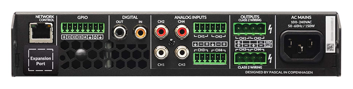 Sonance - Blaze PowerZone Connect 254 – 250 W DSP-enabled Class-D amplifier with 4 channels (Each) - Black