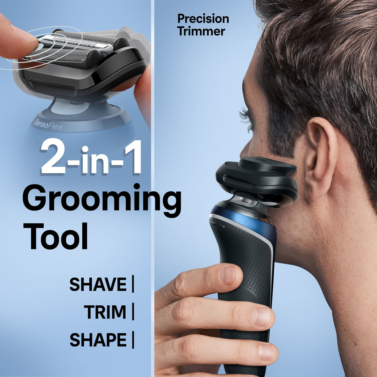 Braun - Series 6 Wet/Dry Electric Shaver - Blue