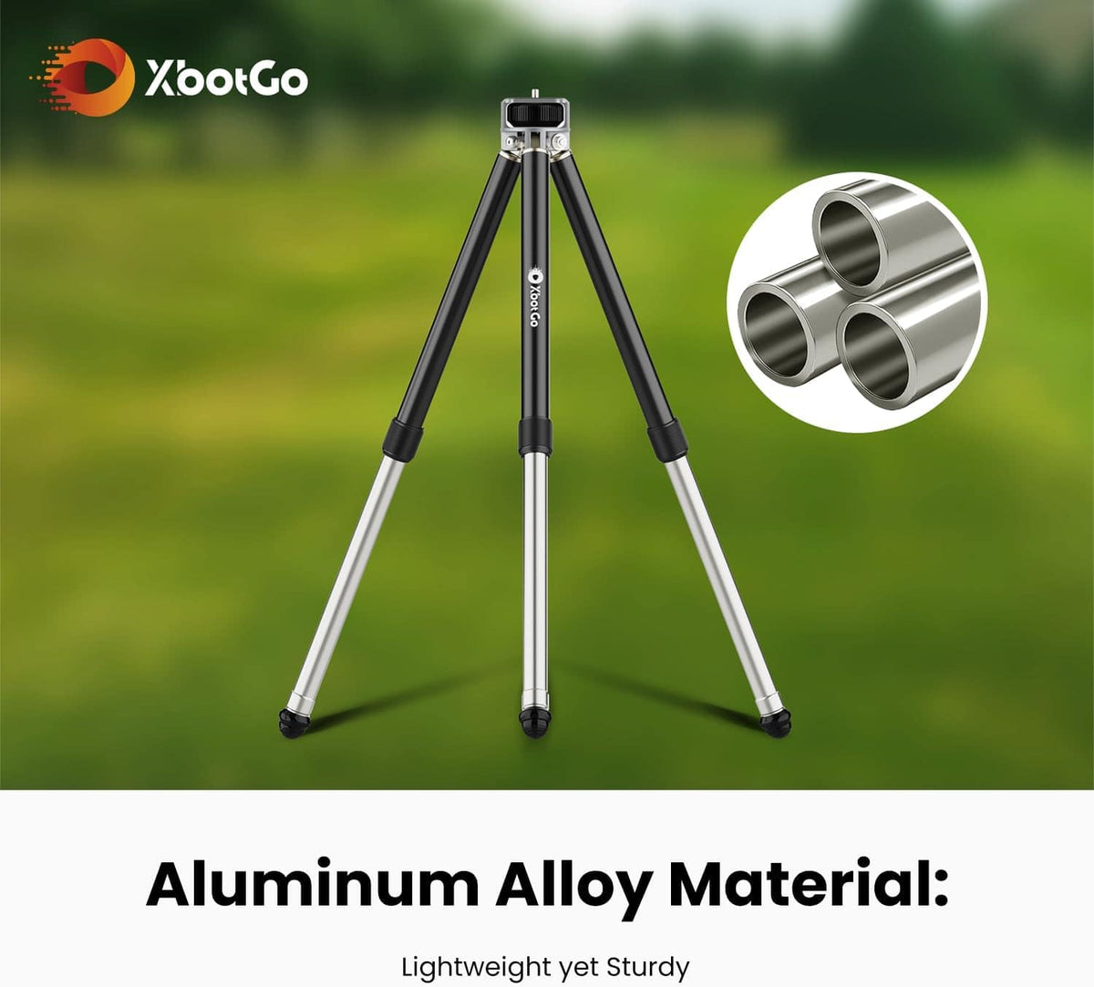 XbotGo - T1 3.77ft Tripod - Black