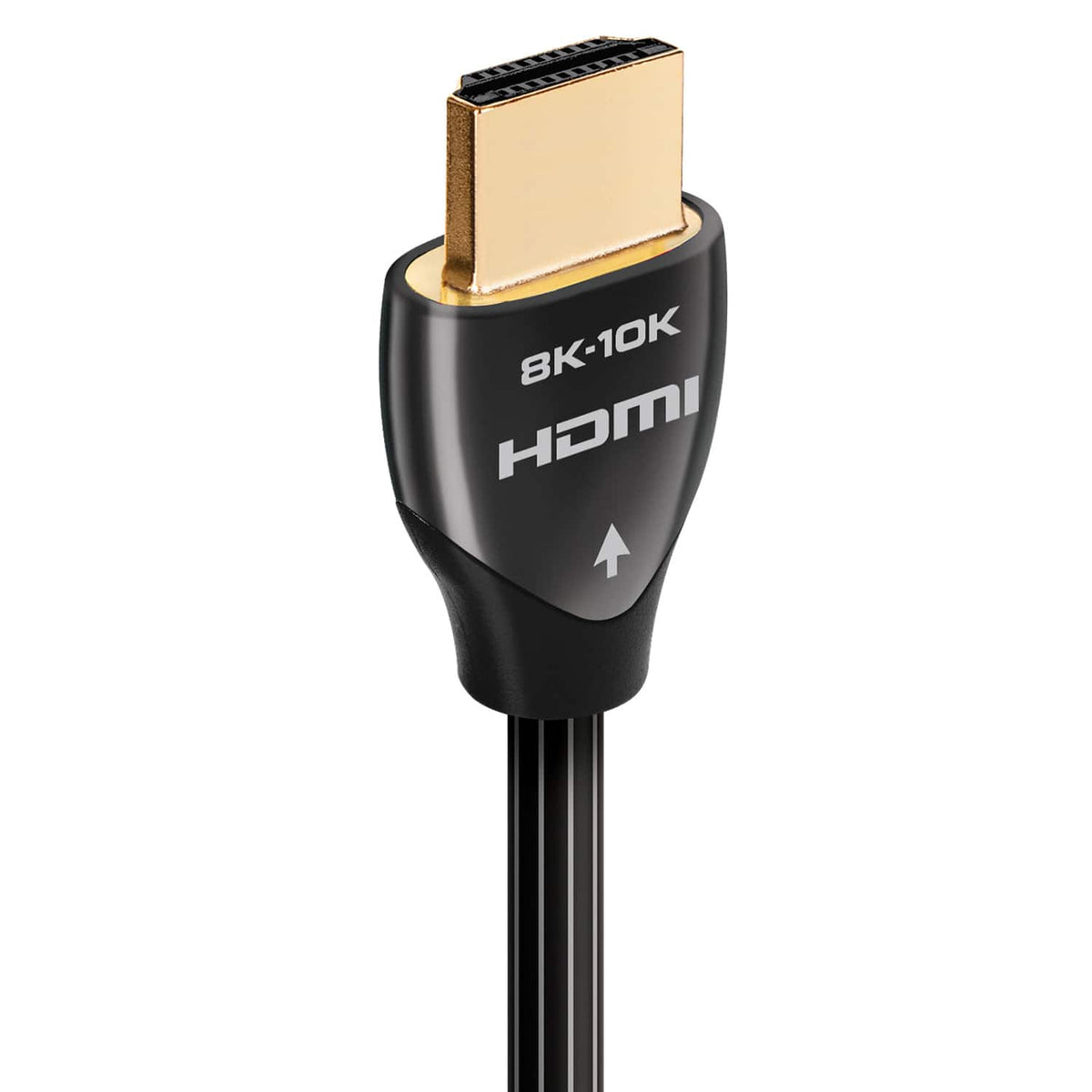 AudioQuest - Pearl 48 7.4' 4K-8K-10K 48Gbps In-Wall Rated HDMI Cable - Black with White Stripes