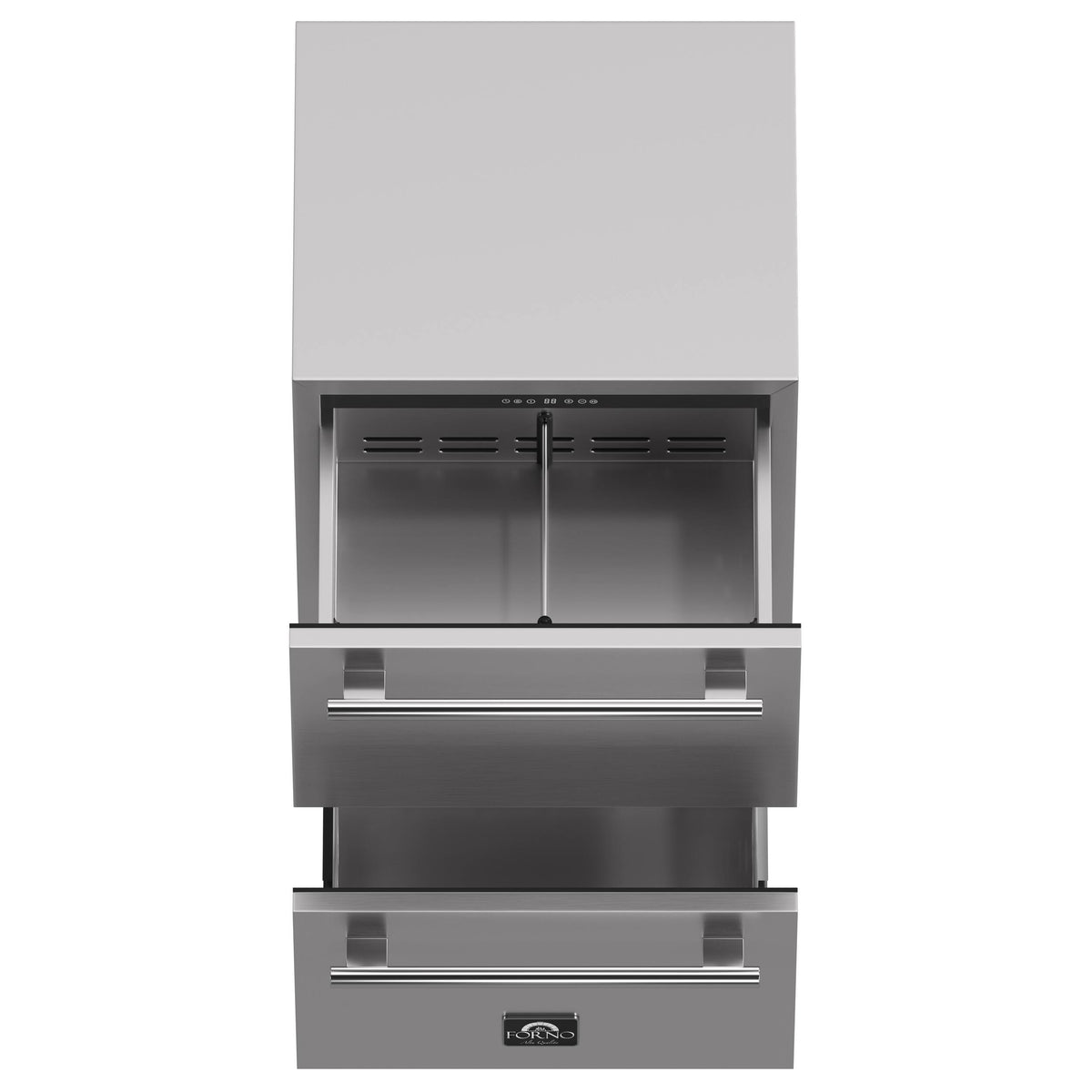 Forno Appliances - Como 4.87 Cu. Ft. Compact Counter-Depth Drawer Refrigerator for Indoor or Outdoor Use - Stainless Steel
