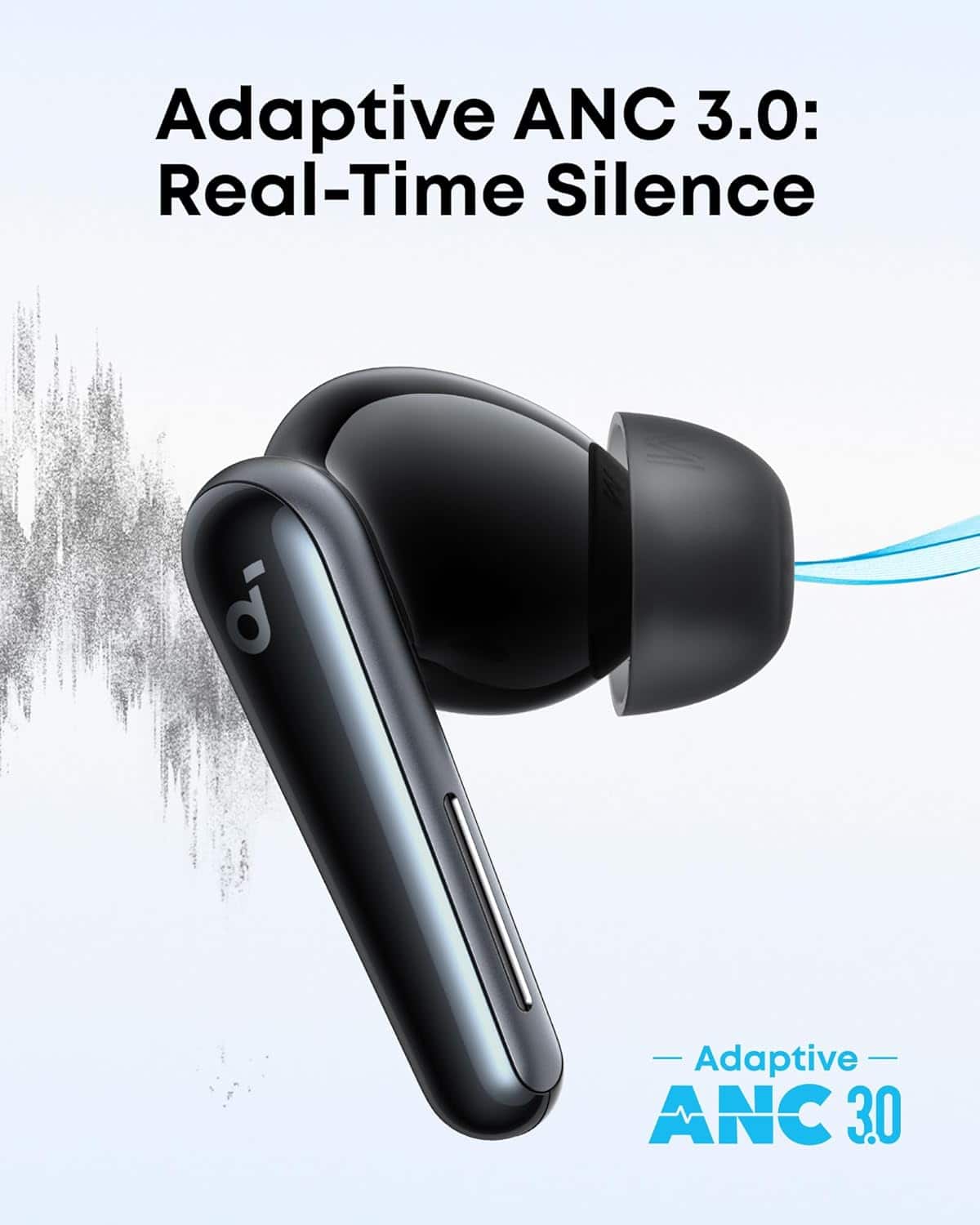 Soundcore - by Anker Liberty 5 Advanced In Ear Noise Cancelling Bluetooth Wireless Earbuds - Black