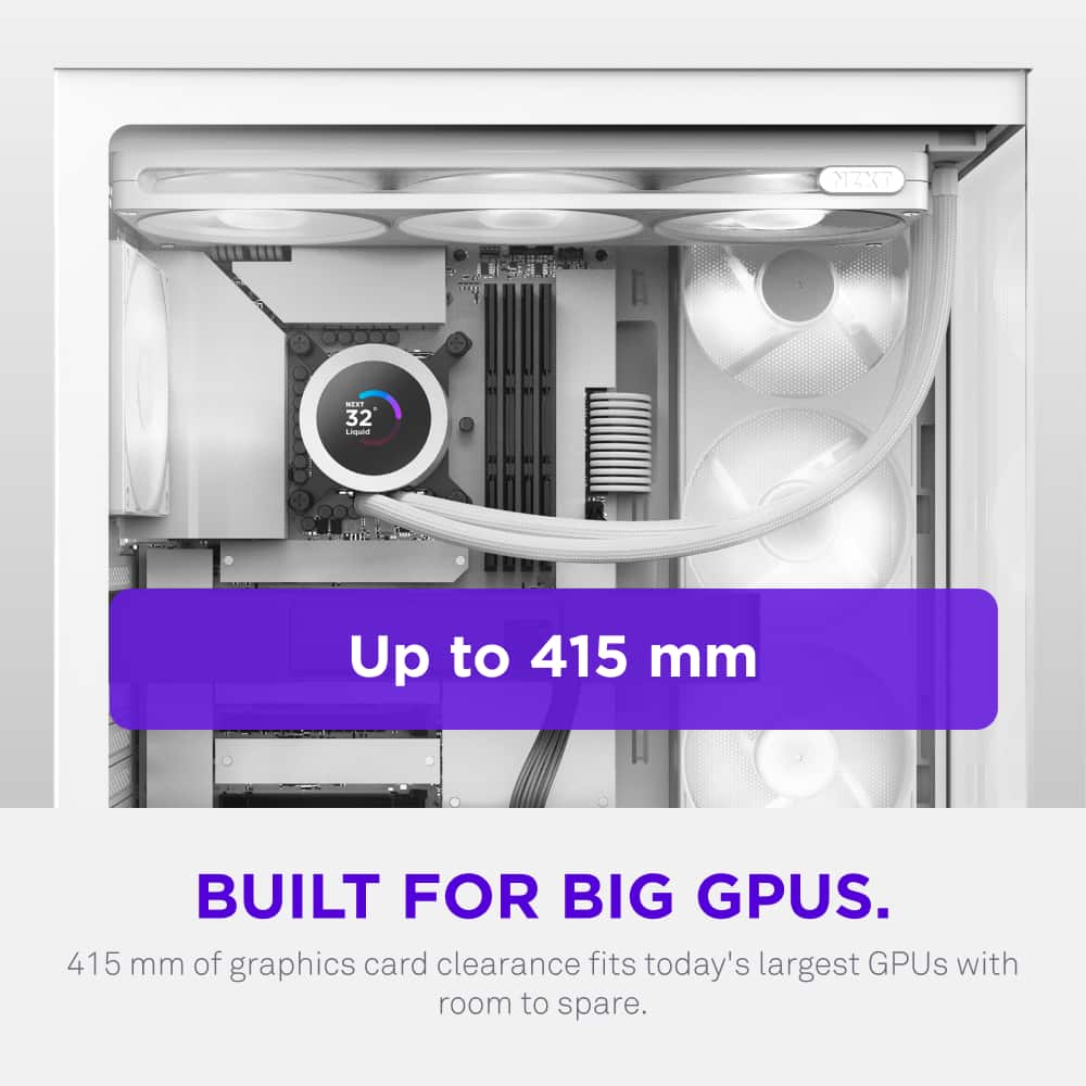 NZXT - S5 RGB Compact ATX Mid-Tower Computer Case - White - White