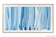 Samsung - 43" The Frame Customizable Bezel - Modern - Teak