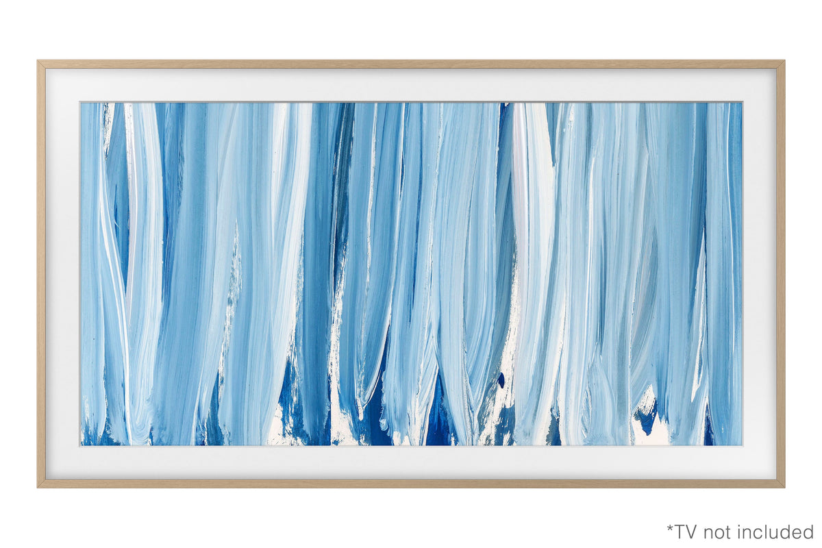 Samsung - 65" The Frame Customizable Bezel - Modern - Teak