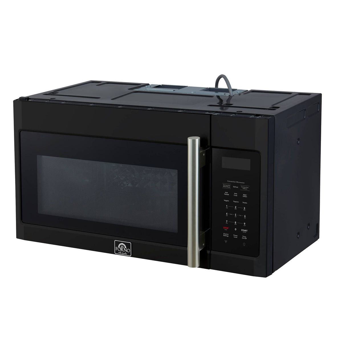 Forno Appliances - Fornace 1.5 Cu. Ft. Convection Over-the-Range Microwave - Black