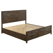 Greely - Cama King Size con Almacenamiento - Marrón