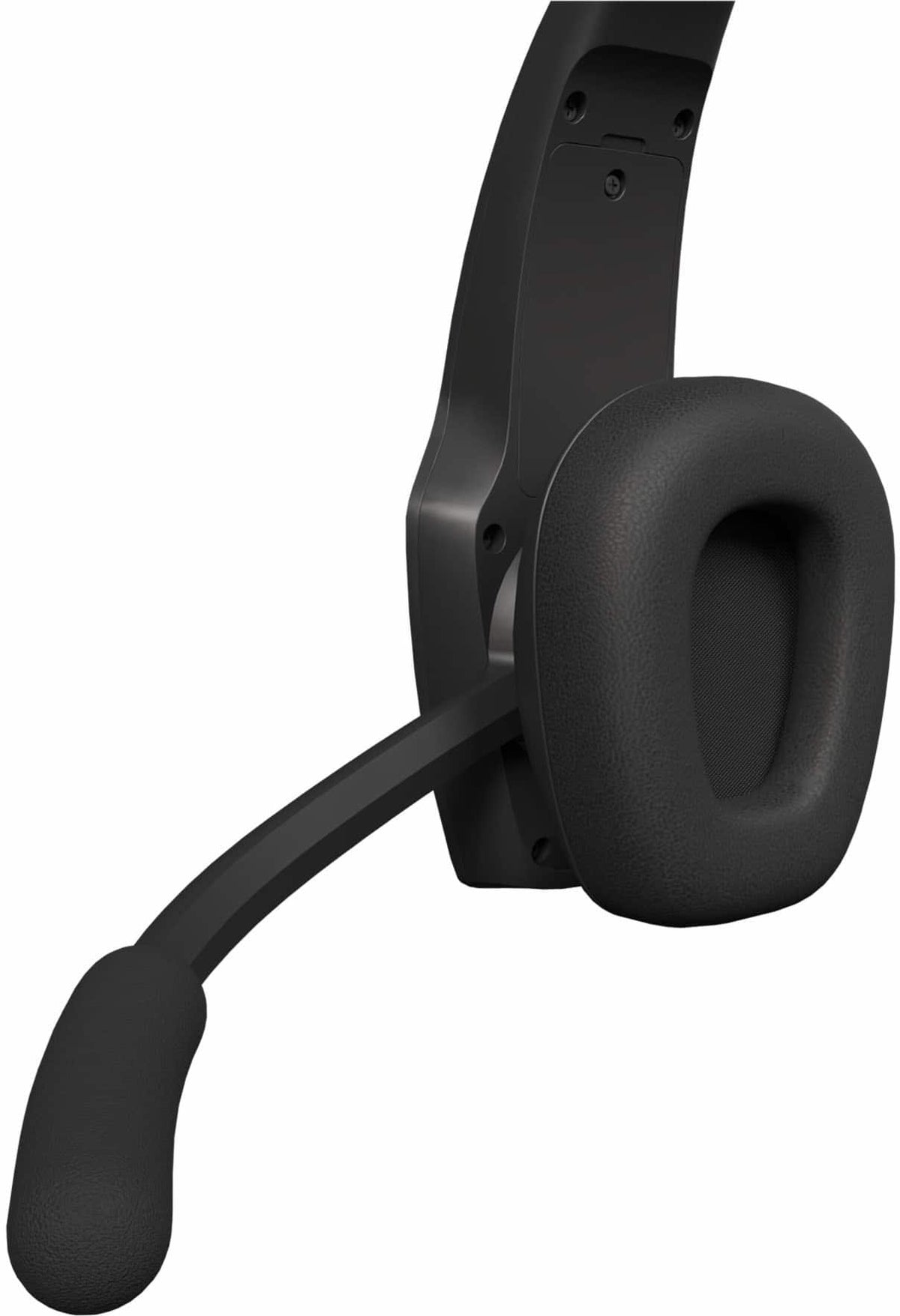 BlueParrott - Pro B350 Wireless Bluetooth Mono Headset with 98% AI Voice Isolation Mics and Lightweight Headband - Black